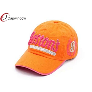 3D Embroidery Logo Cotton Baseball Caps With Matched Sandwich Beak