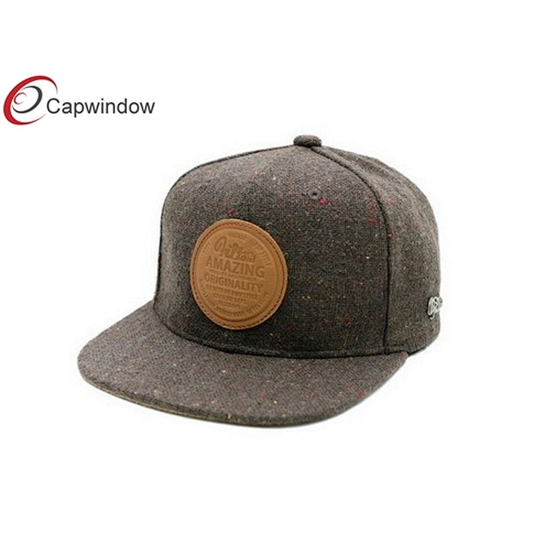 30% Wool 70% Acrylic Wool Baseball Caps With White 3D Star Embroidery