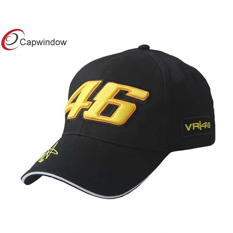 46 3D Embroidery Racing Baseball Caps With White Sandwich Peak
