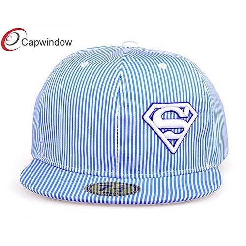 Бейсбольная кепка Snapback вышивки 3D с небесно-голубой тканью Ripstop