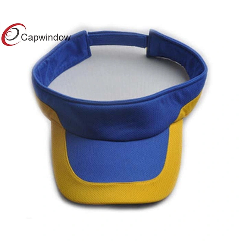 Air Permeability Mesh Fabric Tennis Sun Visor With Velcro Closure