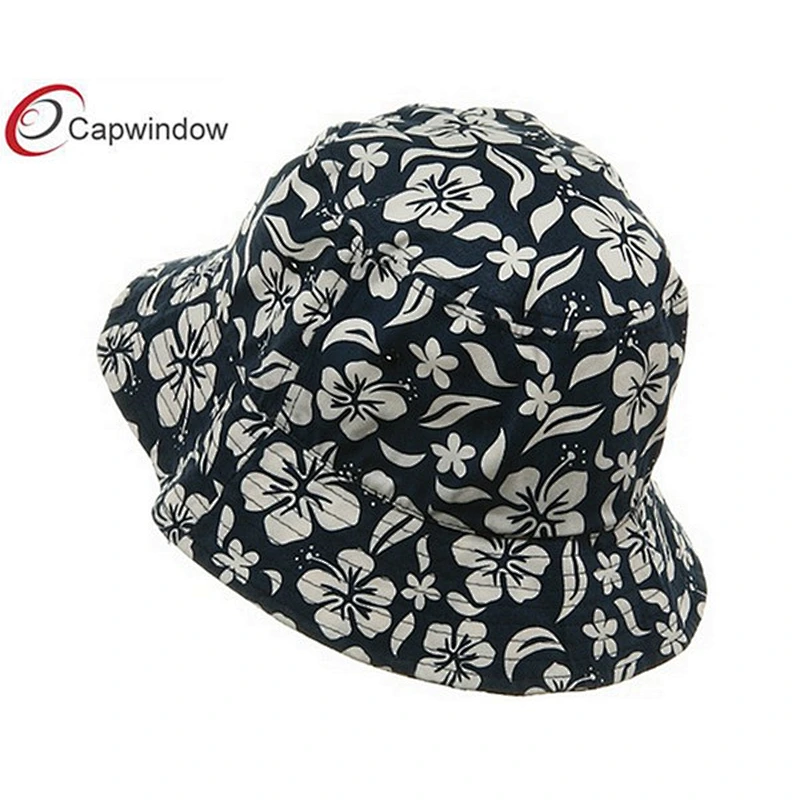 Blue New Hawaiian Pattern Bucket Hat