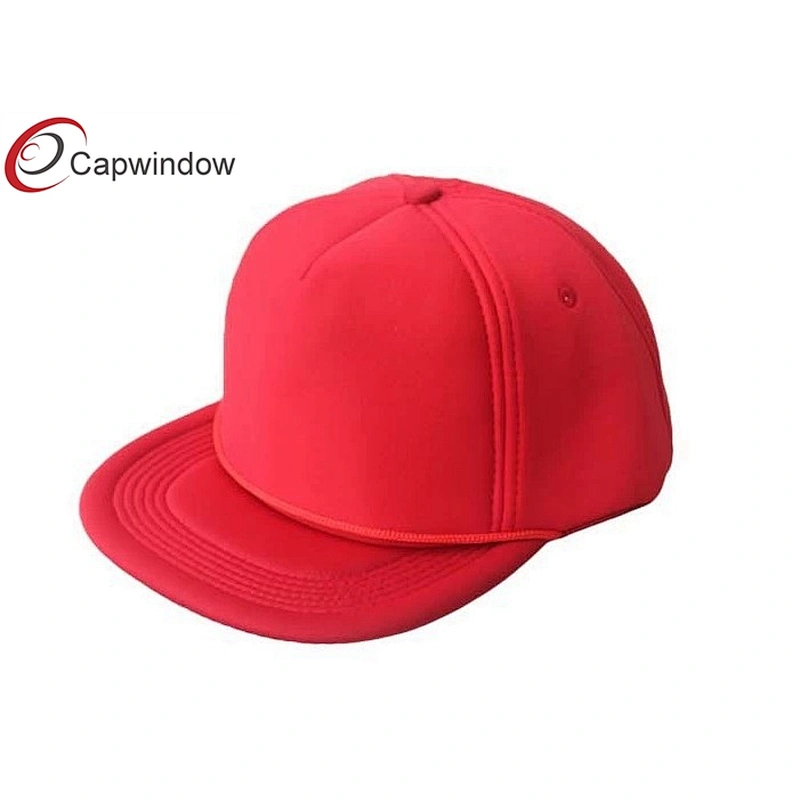 Multi Color Spandex Fabric Trucker Mesh Caps With A String Around Beak
