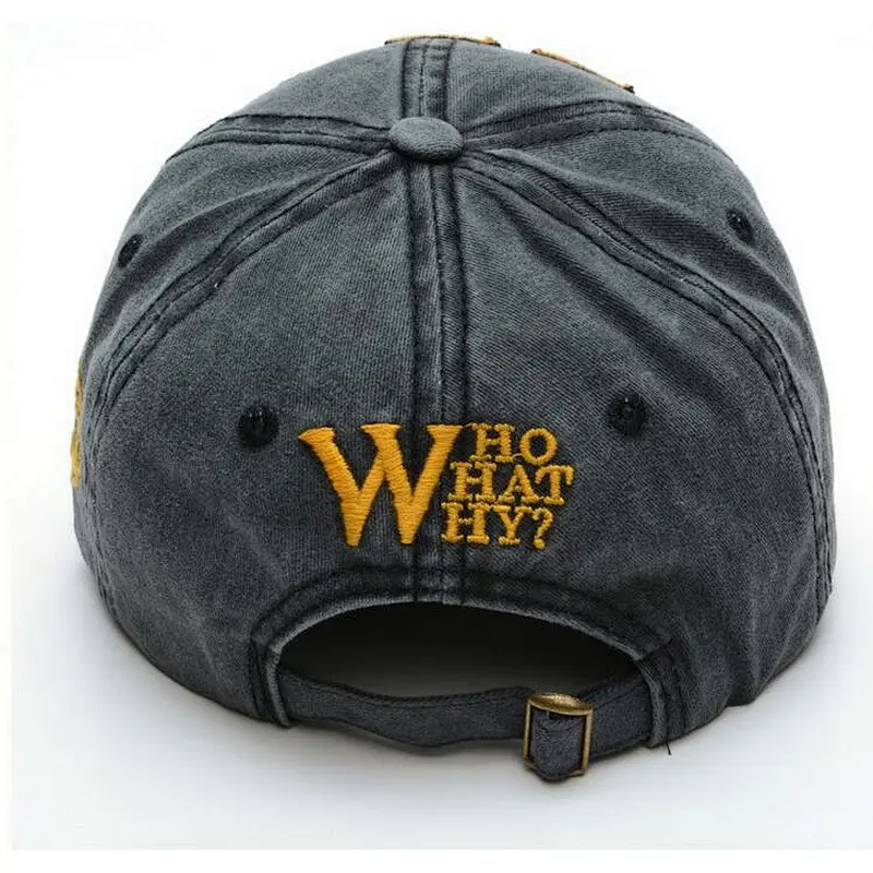 Capwindow Hip-Hop baseball cap with plastic buckle