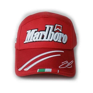 MarIboro 3D Embroidery Racing Baseball Caps With Red Sandwich Peak
