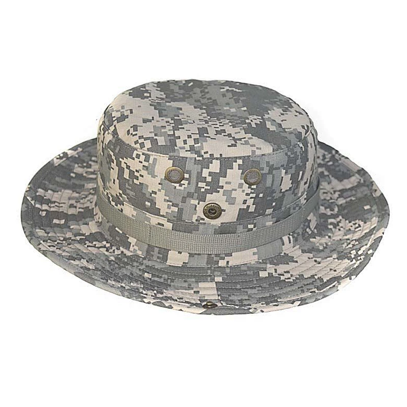 free size sunscreen fishing camo cap outdoor cap fisherman camo bucket hat