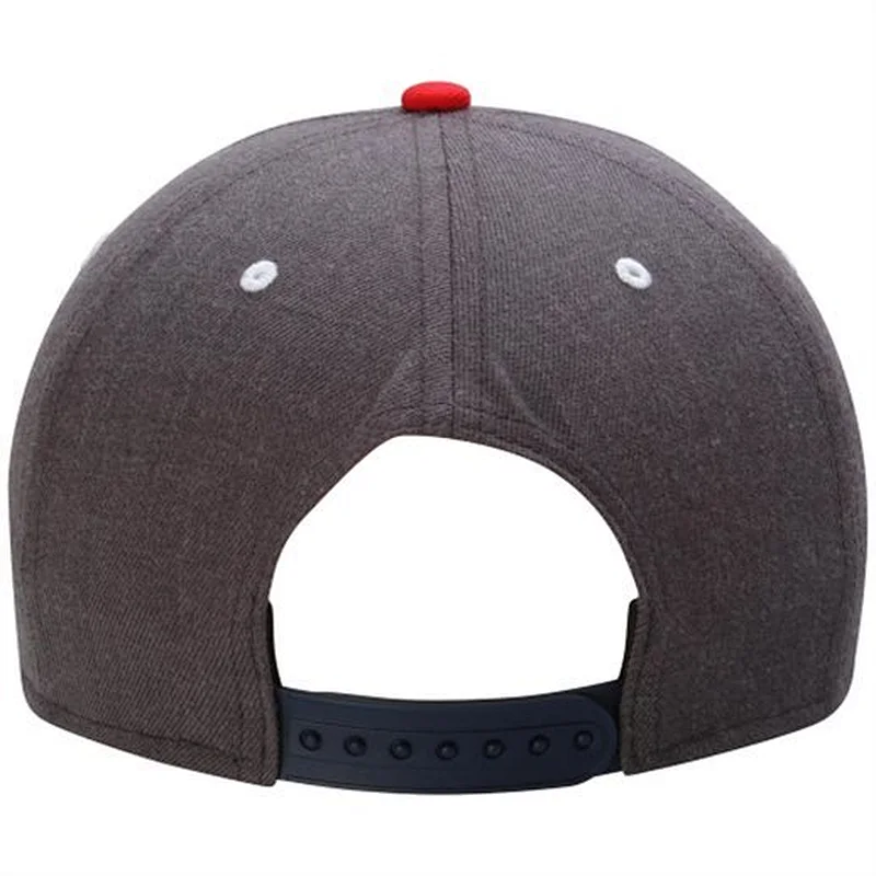 Wool and Acrylic Blended Snapback Baseball Hat with 3D Embroidery