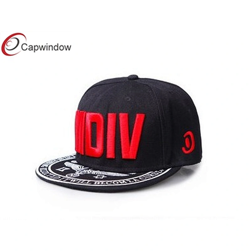 3D Printing Embroidery Snapback Baseball Cap With Air Permeability Mesh Fabric