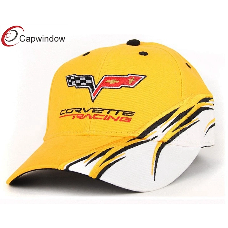 46 3D Embroidery Racing Baseball Caps With White Sandwich Peak
