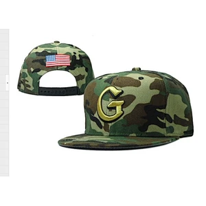 6 Panel Camouflage Snapback Baseball Cap With 3D Embroidery On The Crown
