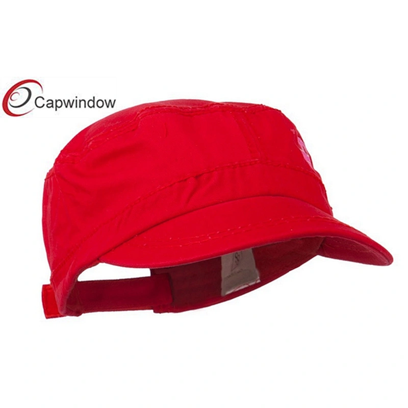 Red Breast Cancer Embroidered Colorful Washed Military Cap
