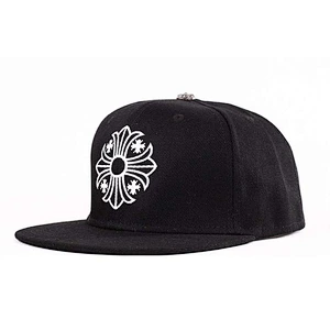 Leopard-Print Leather Peak Snapback Cap With Metal Top Button