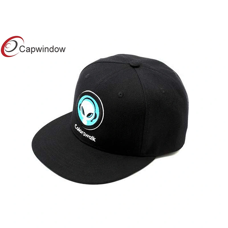 Flat Embroidery Hip Hop Baseball Caps With Matched Peak