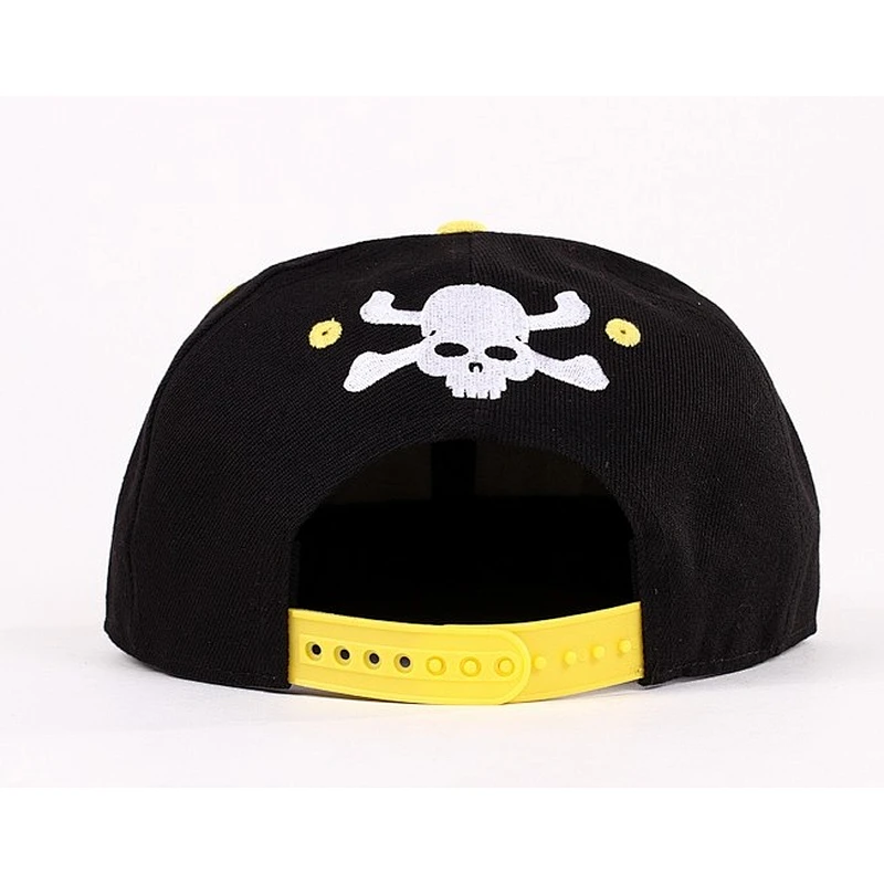 GA 3D Embroidery Snapback Baseball Cap With Yellow Peak