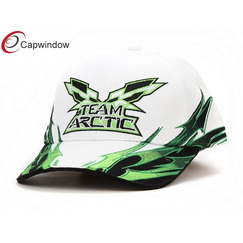 46 3D Embroidery Racing Baseball Caps With White Sandwich Peak