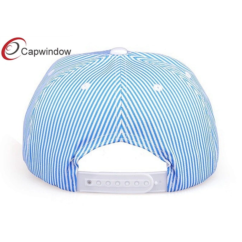 3D Embroidery Snapback Baseball Cap With Sky Blue Ripstop Fabric