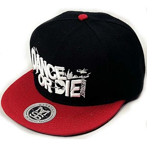 White 3D Embroidery Fitted Baseball Hats With Red Peak And White Sticke