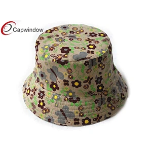 Lady`s Allover Цветочный узор с печатью Рыбак Ведро Hat