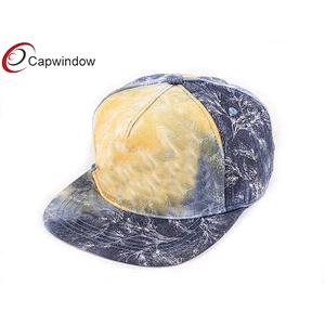 Allover Fireworks Printing Snapback Baseball Cap With 3D Embroidery