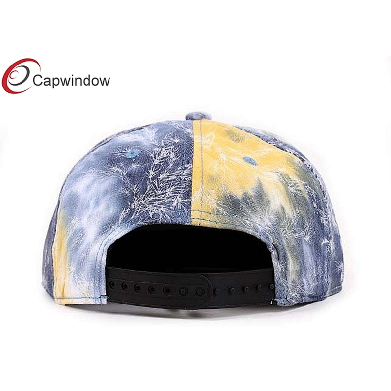 Allover Fireworks Printing Snapback Baseball Cap With 3D Embroidery