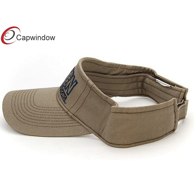 Weston Flat Embroidery Tennis Sun Visor With Cotton Twill Fabric