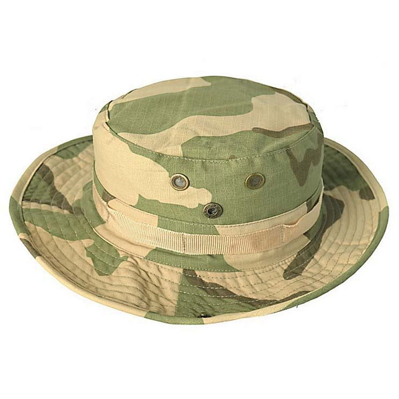 Air Permeability matel Eye Camouflage Fisherman Hat With Adjustable String
