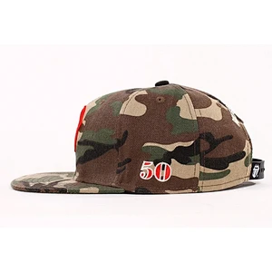 Red Tongue Embroidery Camouflage Baseball Cap 12009