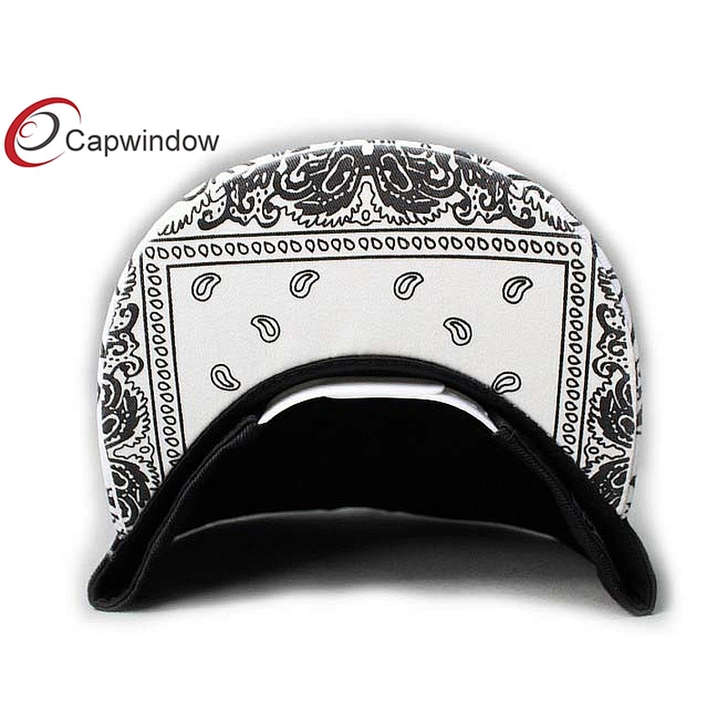 Black Amoeba Pattern Printing Hip Hop Baseball Caps With 3D Embroidery On Crown