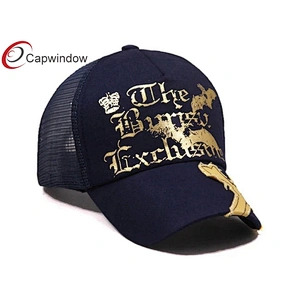 X Patch Embroidery Trucker Mesh Caps With Screen Printing Logo On Front