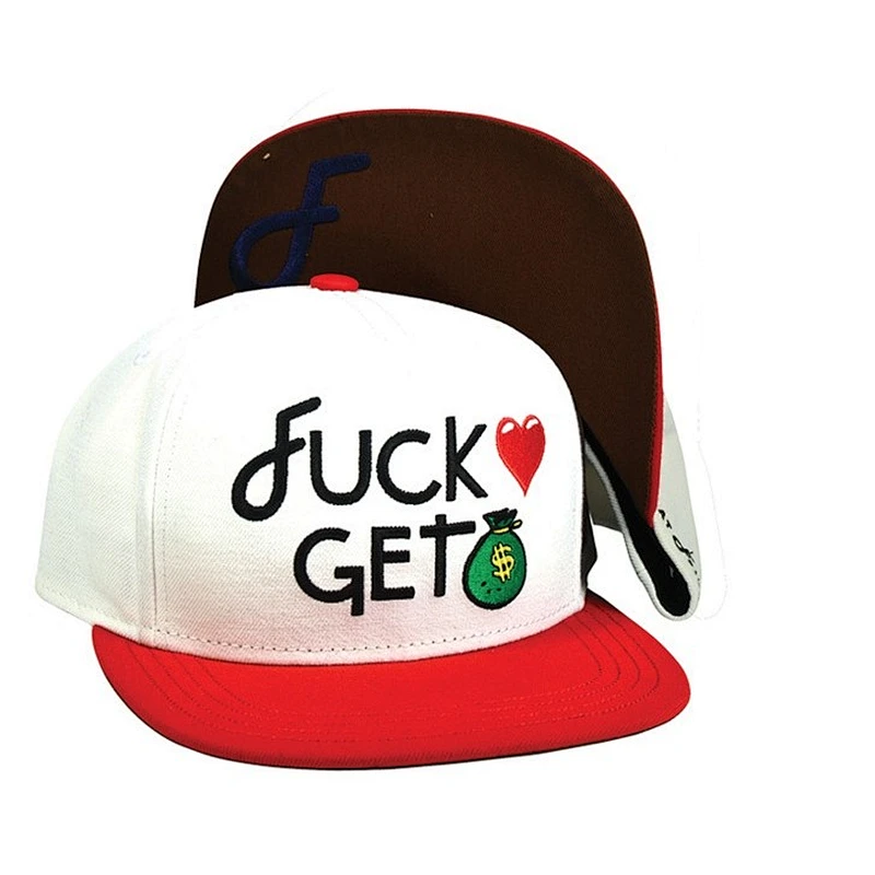 Heavy Brushed Cotton Custom Strapback Cap With PVC Leather Peak