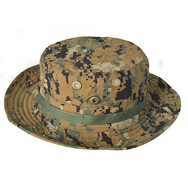 free size sunscreen fishing camo cap outdoor cap fisherman camo bucket hat