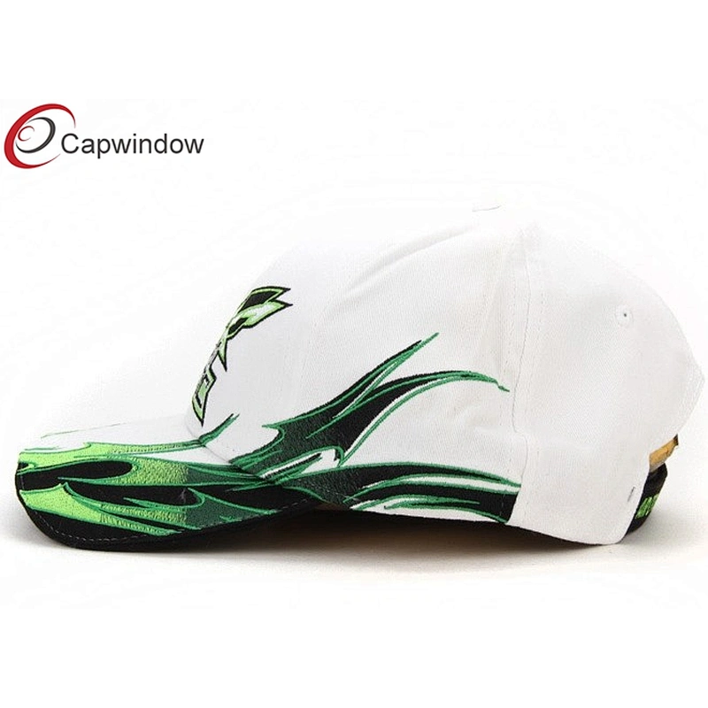 46 3D Embroidery Racing Baseball Caps With White Sandwich Peak