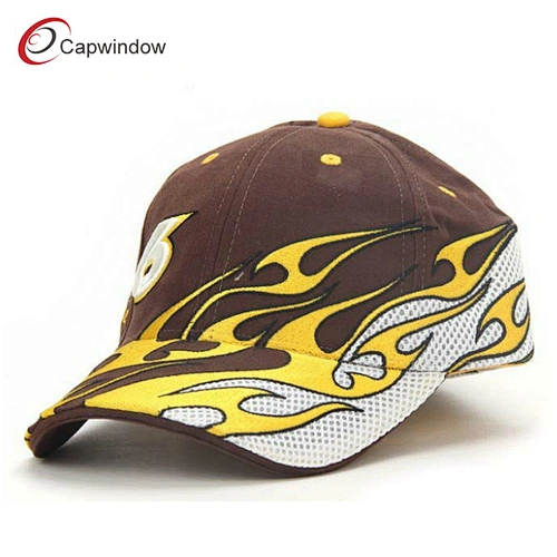 Cool Flame Embroidered Racing Cap Baseball Cap