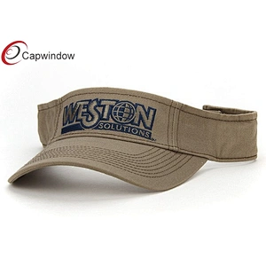 Weston Flat Embroidery Tennis Sun Visor With Cotton Twill Fabric