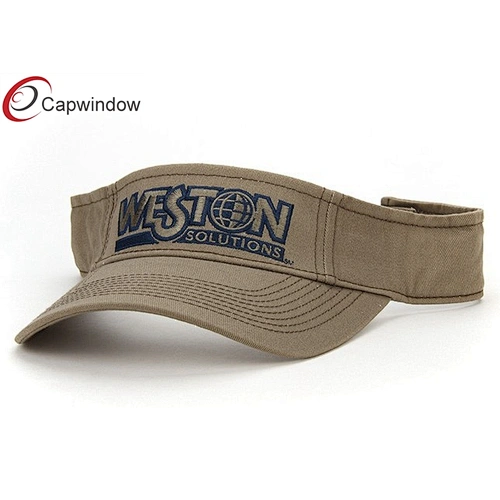 Weston Flat Embroidery Tennis Sun Visor With Cotton Twill Fabric