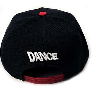 White 3D Embroidery Fitted Baseball Hats With Red Peak And White Sticke