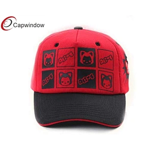 5 Panel Printing Logo Cotton Baseball Caps With A Sandwich On The Beak