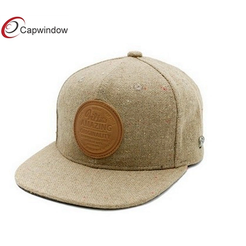30% Wool 70% Acrylic Wool Baseball Caps With White 3D Star Embroidery