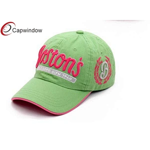 3D Embroidery Logo Cotton Baseball Caps With Matched Sandwich Beak