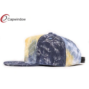 Allover Fireworks Printing Snapback Baseball Cap With 3D Embroidery