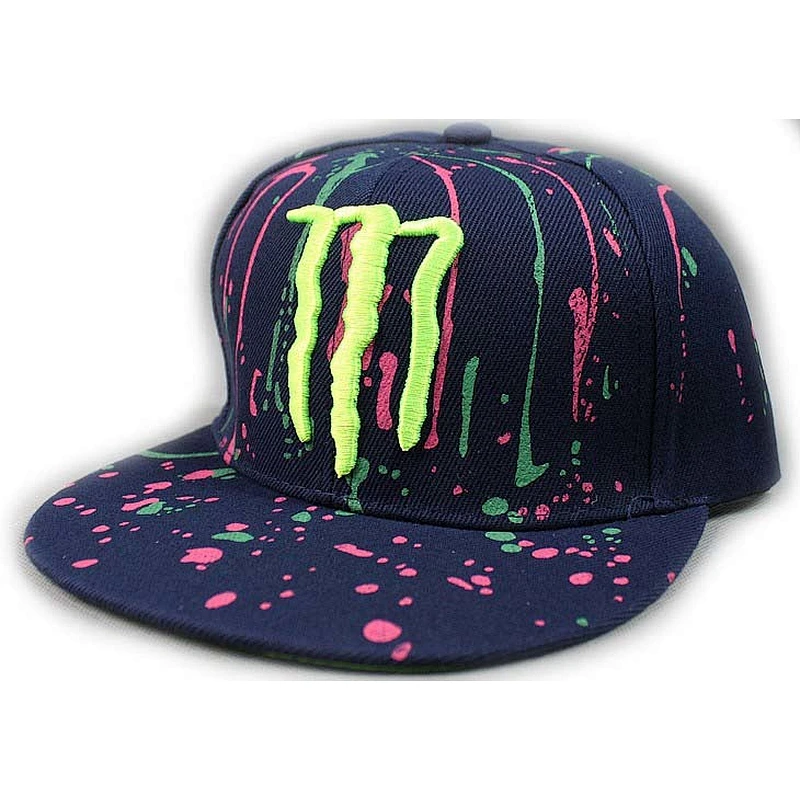 3D Embroidery Fitted Baseball Hats With Allover Colored Printing
