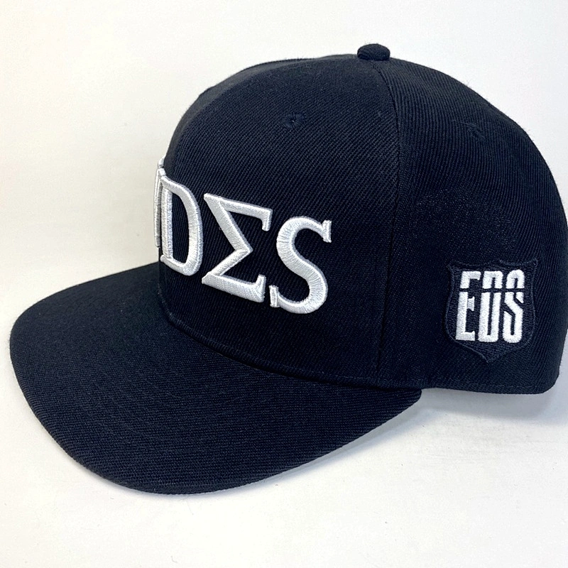 Capwindow Adjustable Flat Hip Hop Hats 6 Panel Custom Snapback Caps Hat with Embroidery Logo