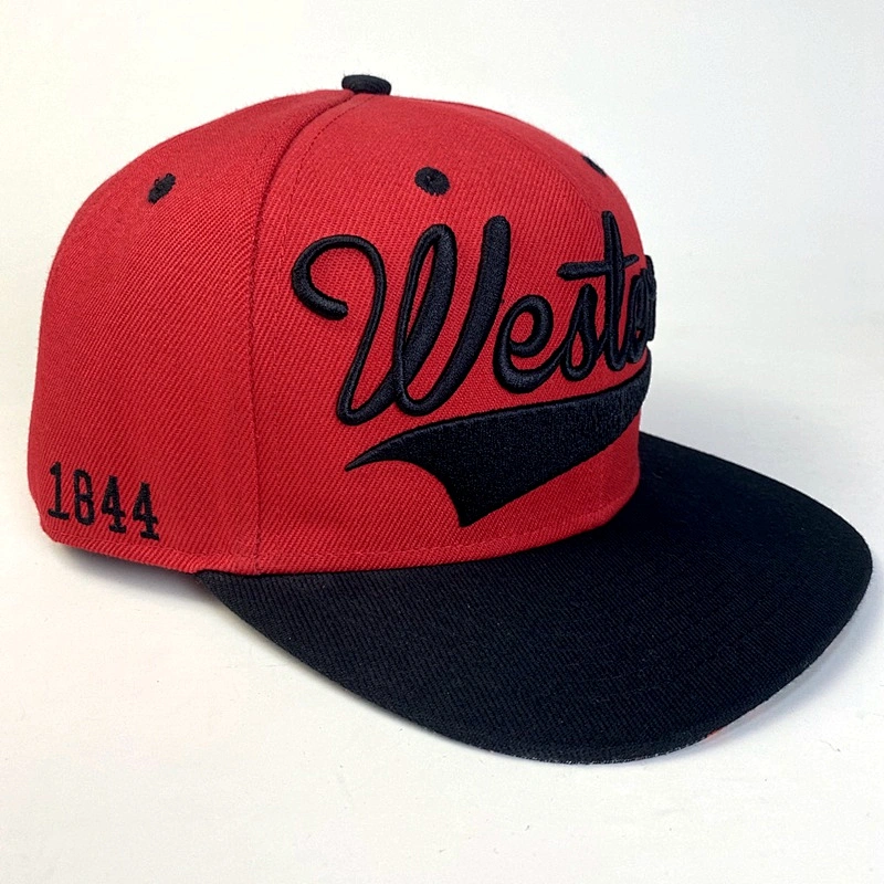 Capwindow 100% Acrylic Wholesale Snapback Flat Brim Cap Custom Promotional Hat for Sport