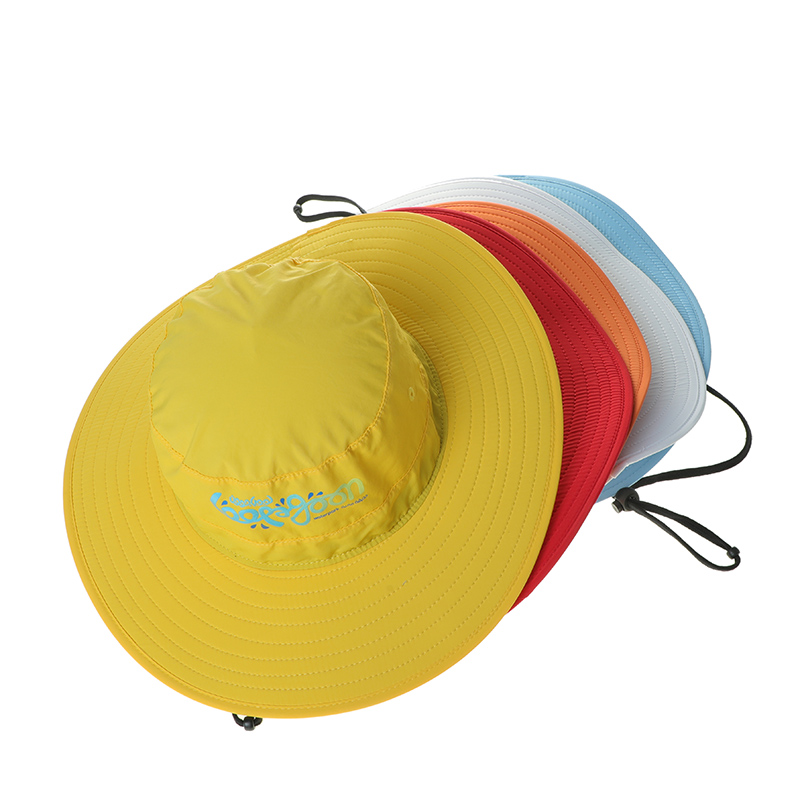 Customized Nylon Bucket Hat with Adjustable Tie and String Design Wholesale Custom Logo Finishing Bucket Hat