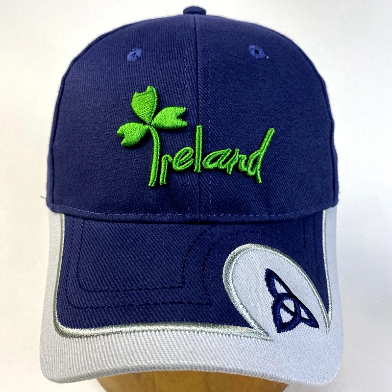 High Quality Cotton Comfortable Customized Embroidery Logo Baseball Hat Golf Sports Shamrock Cap