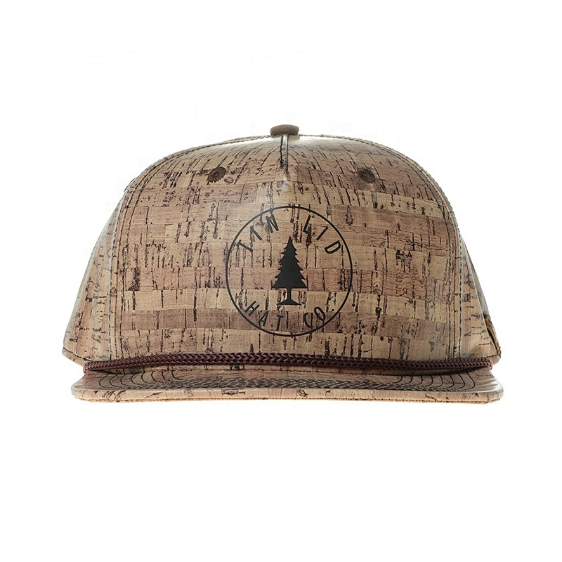 Classic Hat Wholesale Personalized  High Quality Snapback Cap With Cork Fabric