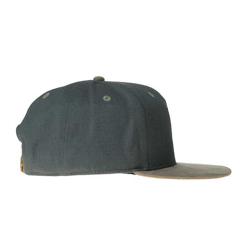 5 Panel Custom Design Cotton Suede Snapback Cap Hat Wholesale Sports Embroidered Cap