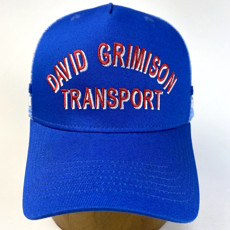 Wholesale Structured Cotton Mesh Custom Embroidered Stripes Trucker Snapback Cap Hat
