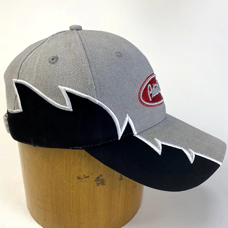 High Quality Cotton 6 Panel Baseball Cap with Customized 3D Embroidery Fashion Sports Racing Hat