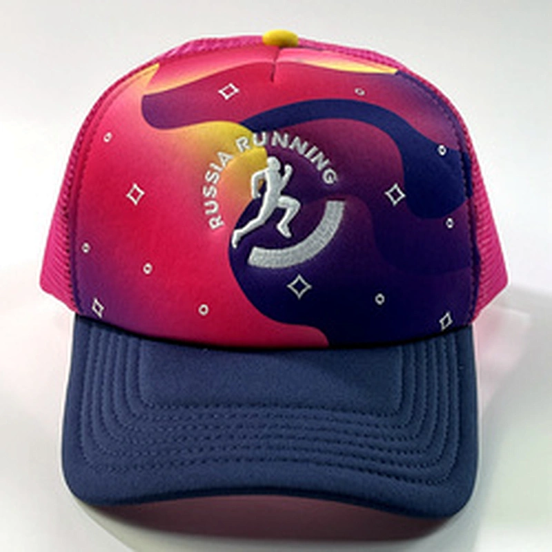 Wholesale OEM Trucker Caps Hats Custom High Quality 5 Panel Embroidery Printing Foam Mesh Snap Back Trucker Cap Hats